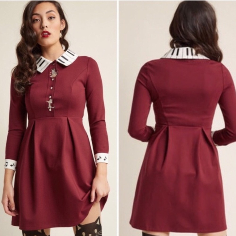 Modcloth Miss Patina Aristocat Dress size Large